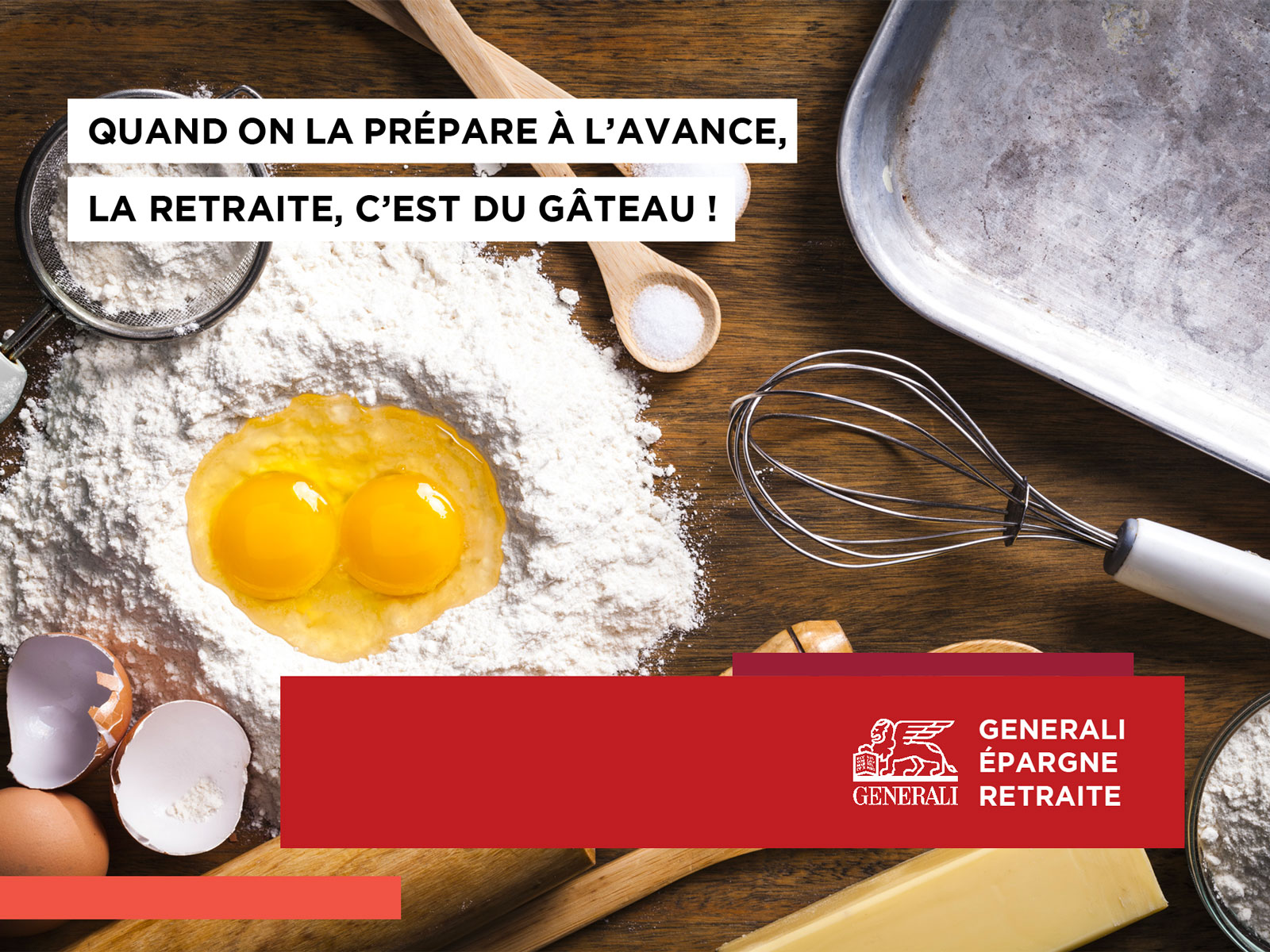 Agence Brigit pour Generali | Épargne retraite - Gâteau